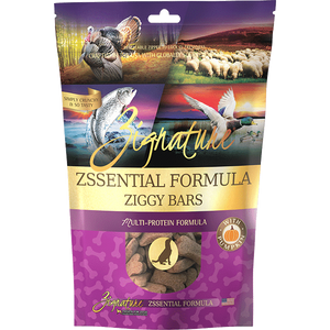 Zignature Ziggy Bars Zessential Formula Crunchy Dog Treats 12oz - Mutts & Co.