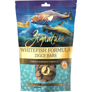 Zignature Ziggy Bars Whitefish Formula Crunchy Dog Treats 12oz - Mutts & Co.