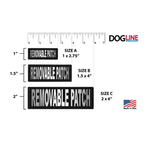 Dogline Removeable Reflective Patches - Set of 2 "Service Dog" - Mutts & Co.