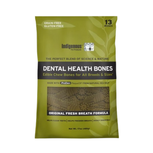 Indigenous Dental Health Bones Original Fresh Breath Flavor, 17 oz - Mutts & Co.