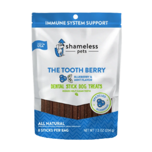 Shameless Pets The Tooth Berry Dental Sticks for Dogs, 7.2oz - Mutts & Co.