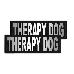 Dogline Removeable Reflective Patches - Set of 2 Therapy Dog