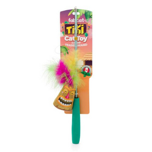 Fab Cat Tiki Teaser Wand Cat Toy - Mutts & Co.