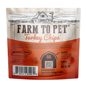 Farm To Pet Turkey Chips Snack Pack Dog Treats - Mutts & Co.