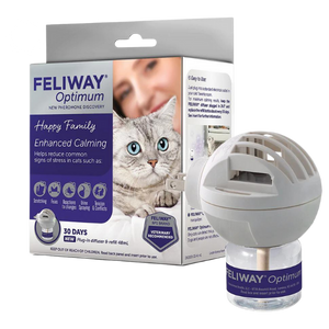 Feliway Optimum Enhanced Calming 30 Day Starter Kit Calming Diffuser for Cats