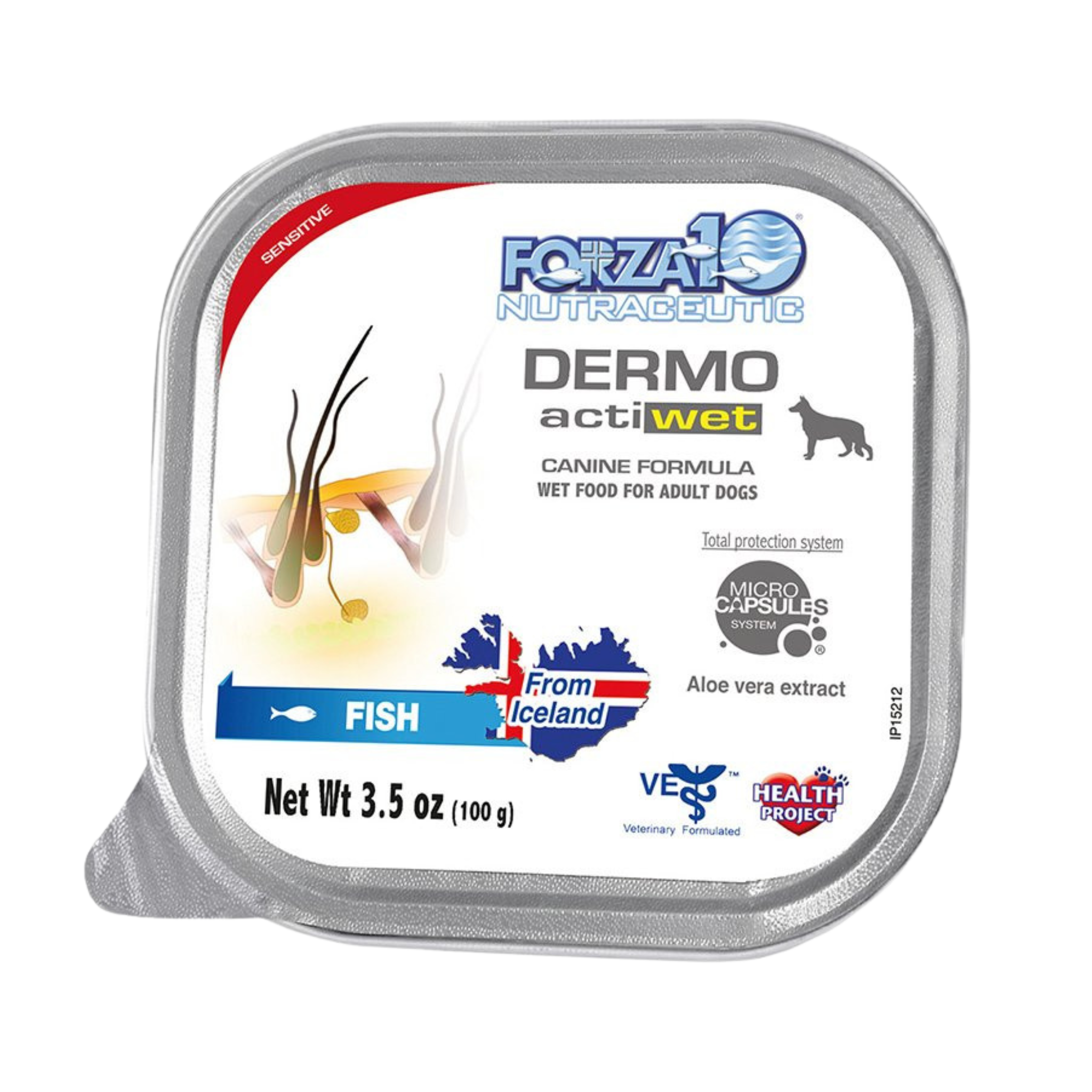 Forza10 Nutraceutic ActiWet Dermo Icelandic Fish Recipe Wet Dog Food 3.5 oz