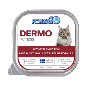Forza10 Nutraceutic ActiWet Dermo Support Icelandic Fish Recipe Canned Cat Food 3.5 oz - Mutts & Co.