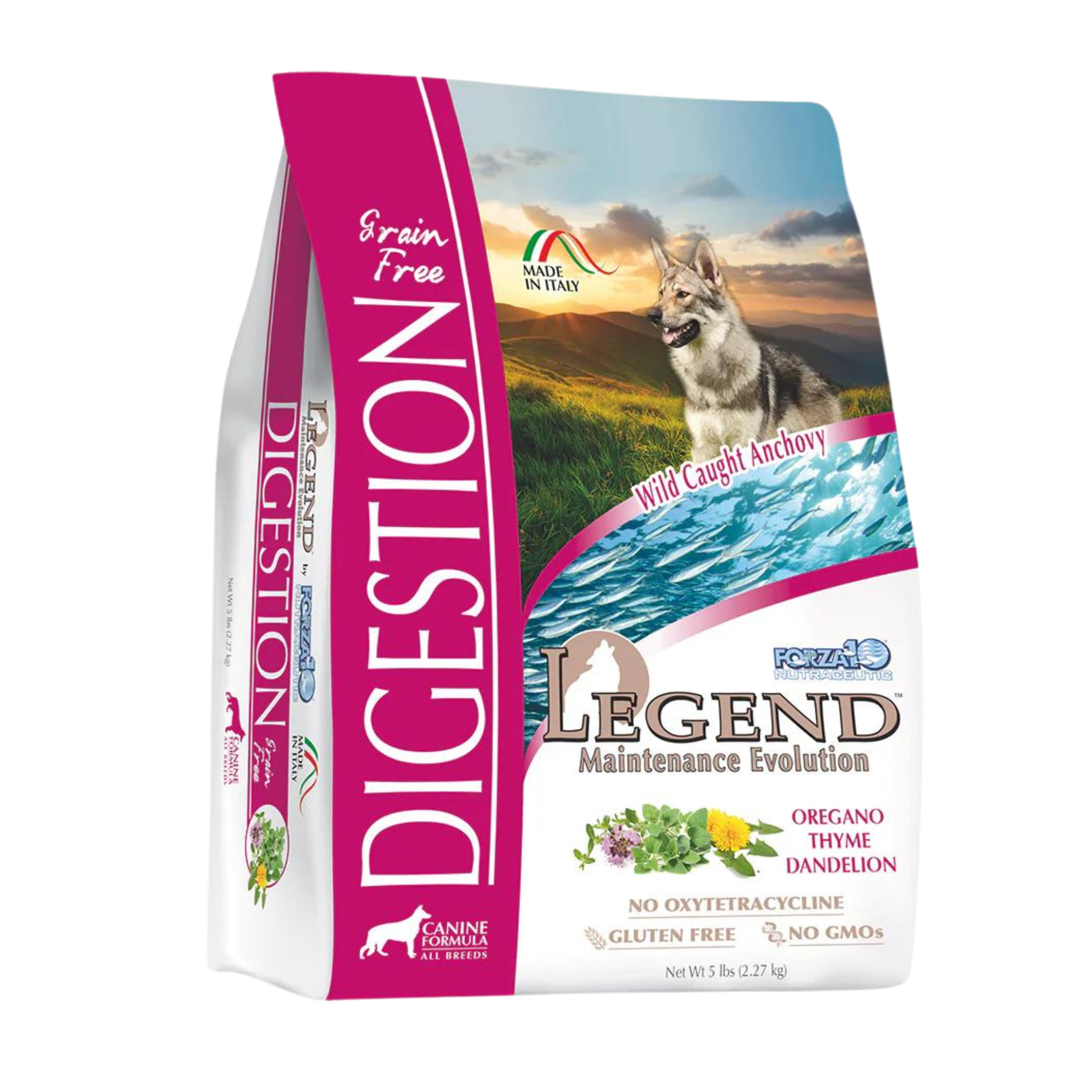 Forza10 Nutraceutic Legend Digestion Grain-Free Wild Caught Anchovy Dry Dog Food - Mutts & Co.