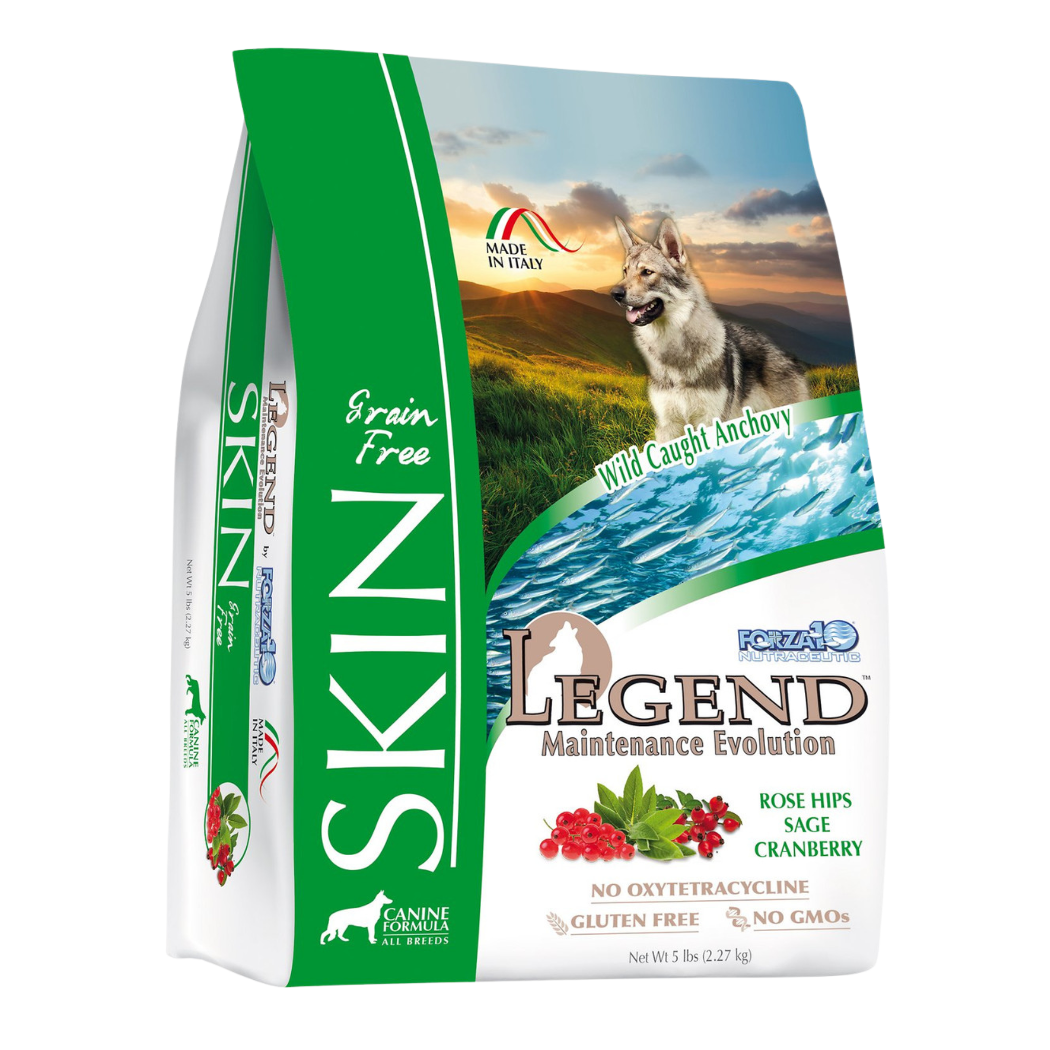 Forza10 Nutraceutic Legend Skin Grain-Free Wild Caught Anchovy Dry Dog Food - Mutts & Co.