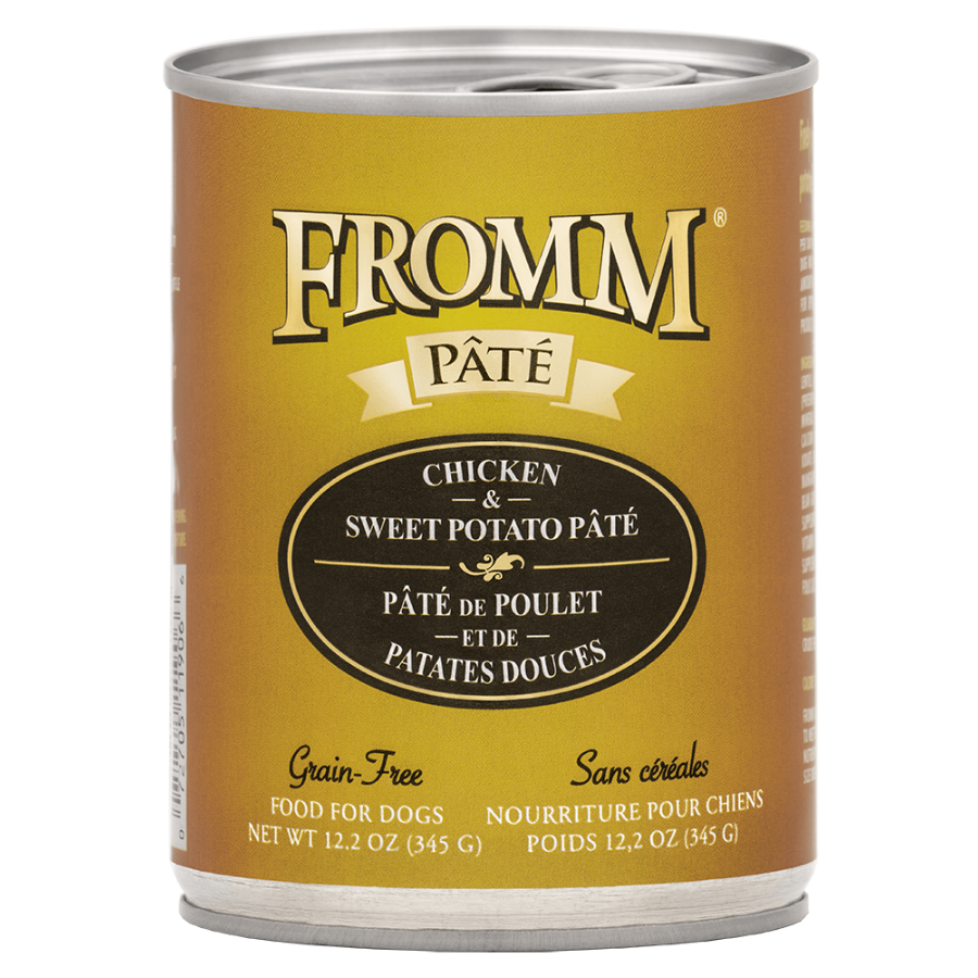 Fromm Chicken & Sweet Potato Pate Grain-Free Canned Dog Food 12.2oz - Mutts & Co.