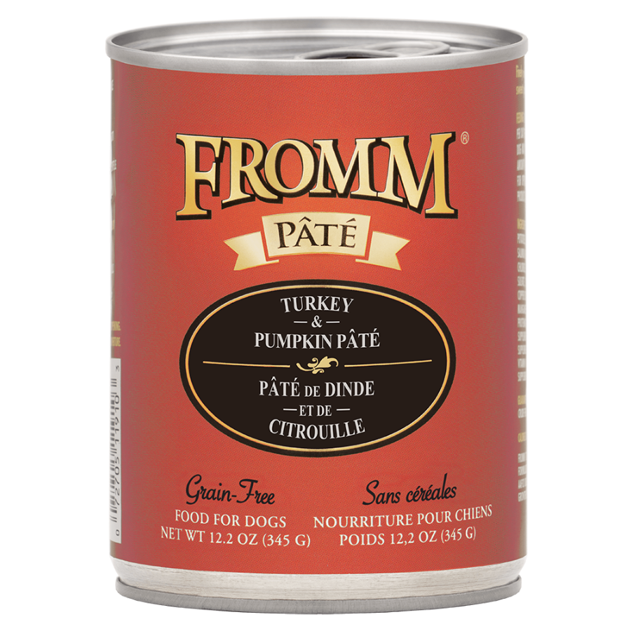 Fromm Turkey & Pumpkin Pate Grain-Free Canned Dog Food 12.2oz - Mutts & Co.
