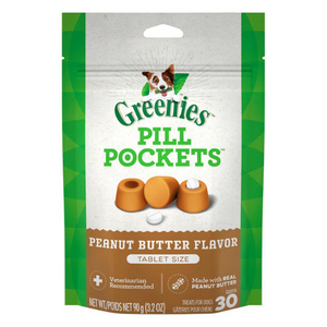 Greenies Pill Pockets Canine Peanut Butter Flavor Dog Treats, 30 Tablets - Mutts & Co.