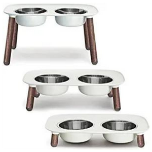 Messy Mutts Elevated Double Feeder Dog Bowls - Mutts & Co.