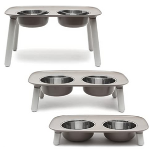 Messy Mutts Elevated Double Feeder Dog Bowls