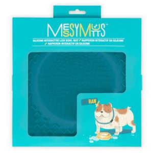 Messy Mutts Silicone Therapeutic Lick Bowl Dog Feeder Blue - Mutts & Co.