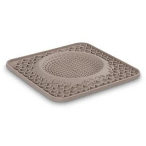 Messy Mutts Silicone Therapeutic Lick Bowl Dog Feeder Grey