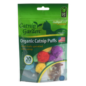 Multipet Catnip Garden Catnip Puffs 20ct.Bag - Mutts & Co.