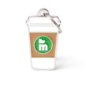 MyFamily Food Collection Coffee Pet ID Tag