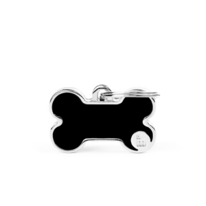 MyFamily Handmade Collection Bone Tag Black - Mutts & Co.