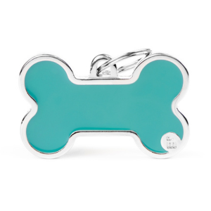 MyFamily Handmade Collection Bone Tag Light Blue - Mutts & Co.