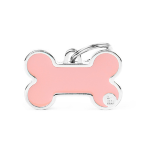 MyFamily Handmade Collection Bone Tag Pink - Mutts & Co.
