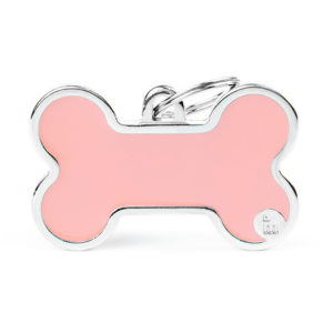 MyFamily Handmade Collection Bone Tag Pink - Mutts & Co.
