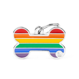 MyFamily Handmade Collection Bone Tag Rainbow - Mutts & Co.