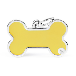 MyFamily Handmade Collection Bone Tag Yellow - Mutts & Co.