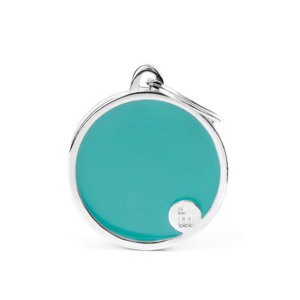 MyFamily Handmade Collection Circle Tag Light Blue - Mutts & Co.