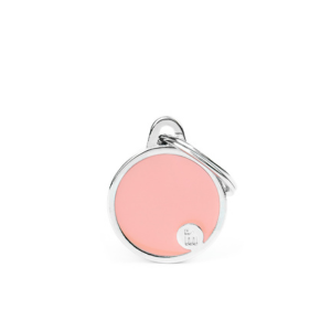 MyFamily Handmade Collection Circle Tag Pink - Mutts & Co.
