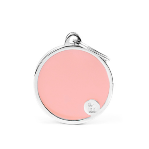 MyFamily Handmade Collection Circle Tag Pink - Mutts & Co.