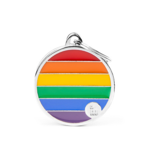 MyFamily Handmade Collection Circle Tag Rainbow - Mutts & Co.