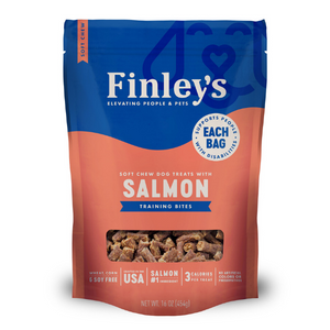 Finley's Salmon Recipe Soft Chew Training Bites Dog Treats 16 oz - Mutts & Co.