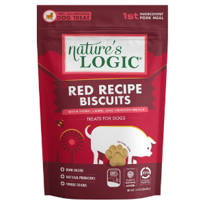 Nature's Logic Red Recipe Biscuits With Pork, Lamb & Venison Meals Dog Treats, 14 oz - Mutts & Co.