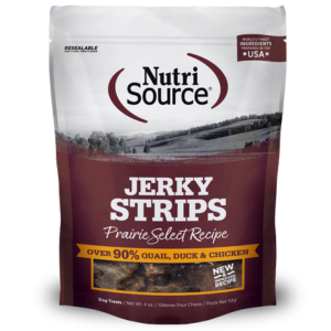 Nutrisource Prairie Select Healthy Jerky Dog Treats 4 oz - Mutts & Co.