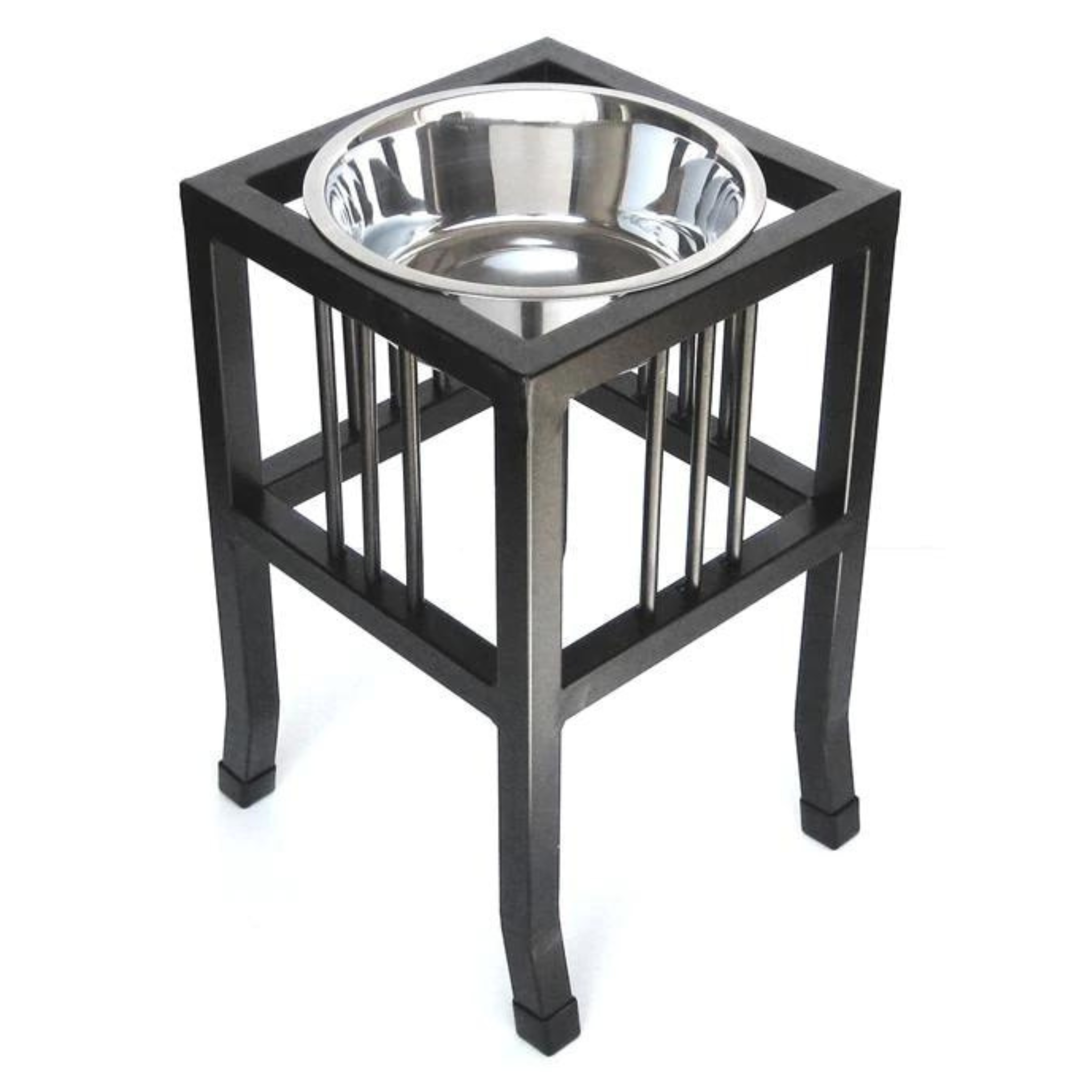 Pets Stop Baron Single Diner Feeder Black - Mutts & Co.