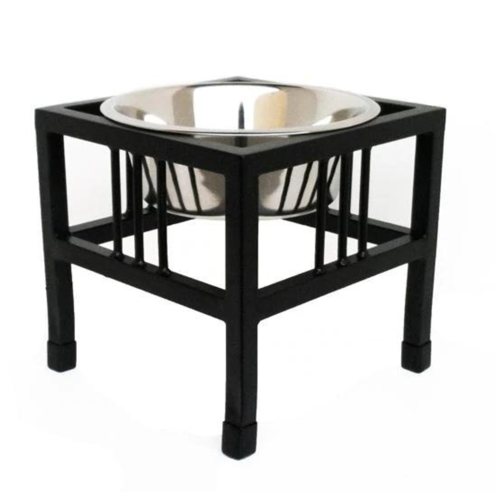 Pets Stop Baron Single Diner Feeder Black - Mutts & Co.
