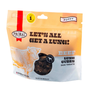 Primal Let's All Get A Lung Freeze-Dried Beef Dog Treats 1 oz (OLD) - Mutts & Co.