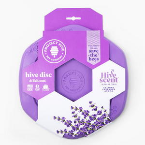 Project Hive Pet Company Disc & Lick Mat Dog Toy Calming Lavender Scent - Mutts & Co.