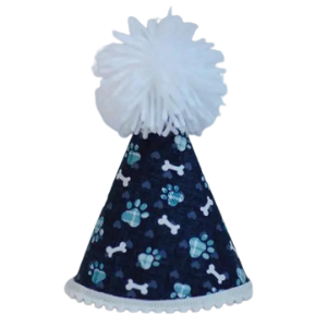 Pup Party Hats Blue Paws Party Hat for Dogs and Cats Assorted