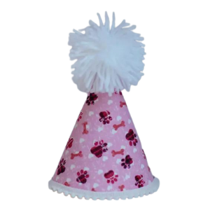 Pup Party Hats Pink Paws Party Hat for Dogs and Cats