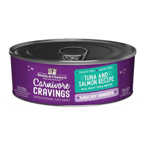 Stella & Chewy's Carnivore Cravings Savory Shreds Tuna & Salmon Recipe Cat Food - Mutts & Co.