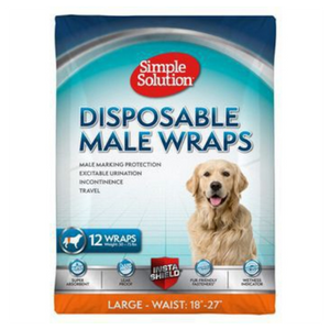 Simple Solution Disposable Male Wrap 12 ct