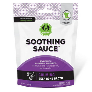Stashios Soothing Sauce Beef Flavor Calming Powder Supplement for Dogs & Cats - Mutts & Co.