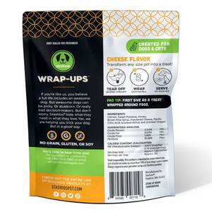 Stashios Wrap-Ups Cheese Flavor Grain-Free Dog & Cat Treats - Mutts & Co.