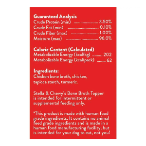 Stella & Chewy's Broth Topper Cage Free Chicken Dog Food Topper 11 oz. - Mutts & Co.