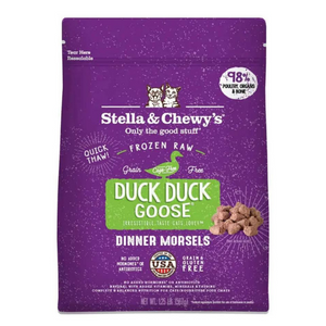 Stella & Chewy's Duck Duck Goose Frozen Raw Dinner Morsels Cat Food 1.25 lb - Mutts & Co.
