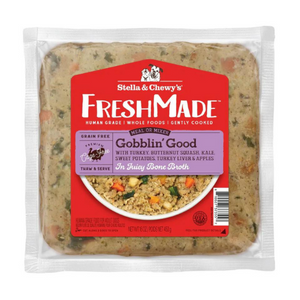 Stella & Chewy's FreshMade Gobblin' Good Gently Cooked Dog Food 16oz - Mutts & Co.