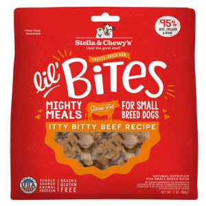 Stella & Chewy's Itty Bitty Beef Lil' Bites Freeze-Dried Dog Food 7 oz - Mutts & Co.