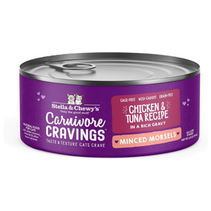 Stella & Chewy's Stella & Chewy's Carnivore Cravings Wild-Caught Tuna Flavored Minced Wet Cat Food - Mutts & Co.